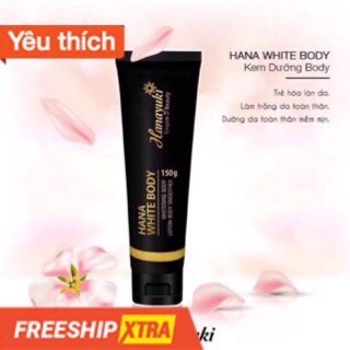Kem dưỡng trắng da toàn thân Hana White Body