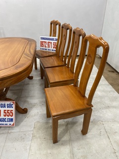 Bàn ăn hình bầu dục 180*90cm