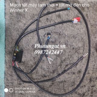 Mạch tắt máy tạm thời + tắt đèn cho Winner X dùng nút đề Zin