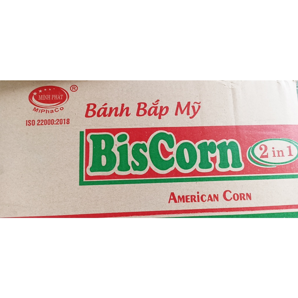 Bánh Quy Bắp Mỹ Minh Phát Biscorn (1 Thùng 3,8Kg)