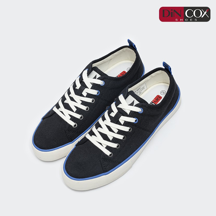 GIày Sneaker bata Vải Canvas Unisex Nam Nữ C40 Black Dincox Đơn Giản Tinh Tế