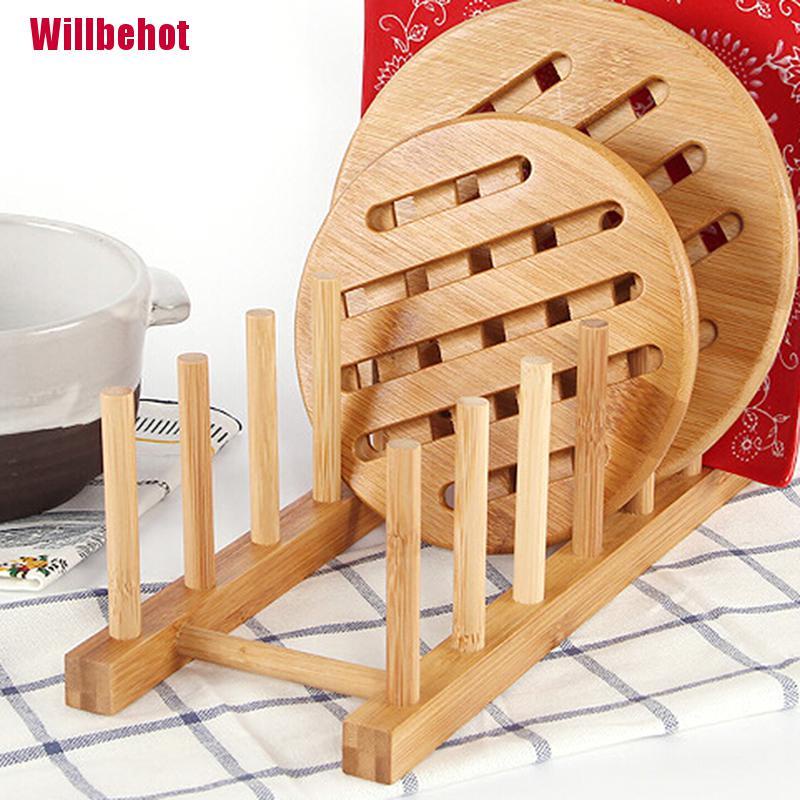 Giá Đỡ Nắp Nồi Bằng Gỗ Tiện Dụng