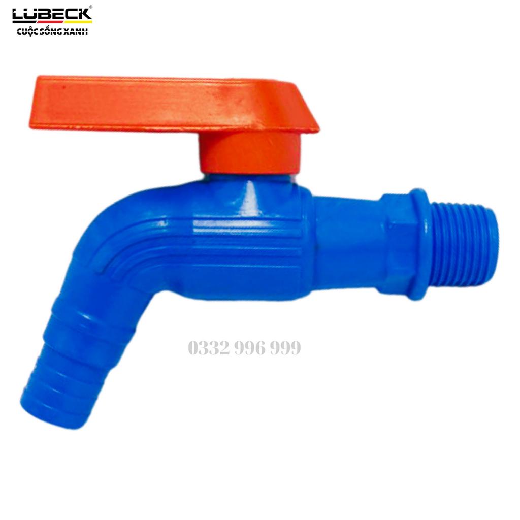 Vòi nước - vòi hồ bằng nhựa PVC loại dày màu xanh có thể gạt 2 chiều - Lubeck