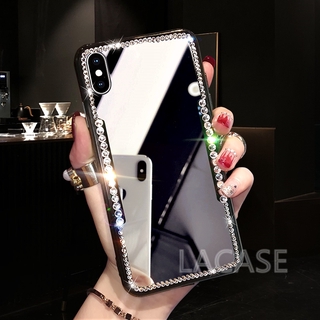 Ốp Lưng Tráng Gương Đính Đá Sang Trọng Cho Oppo A3S F9 F7 F5 F3 F1S A57 A39 A37 A33 A3 A83 A71 R17 R17 Pro R15 F1 Plus R9S F3 Plus