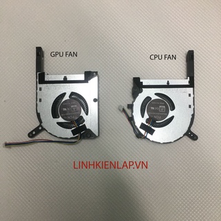 Thay quạt tản nhiệt laptop asus tuf gaming f15 fx506 fa506 fx506l fx506lh cpu gpu fan