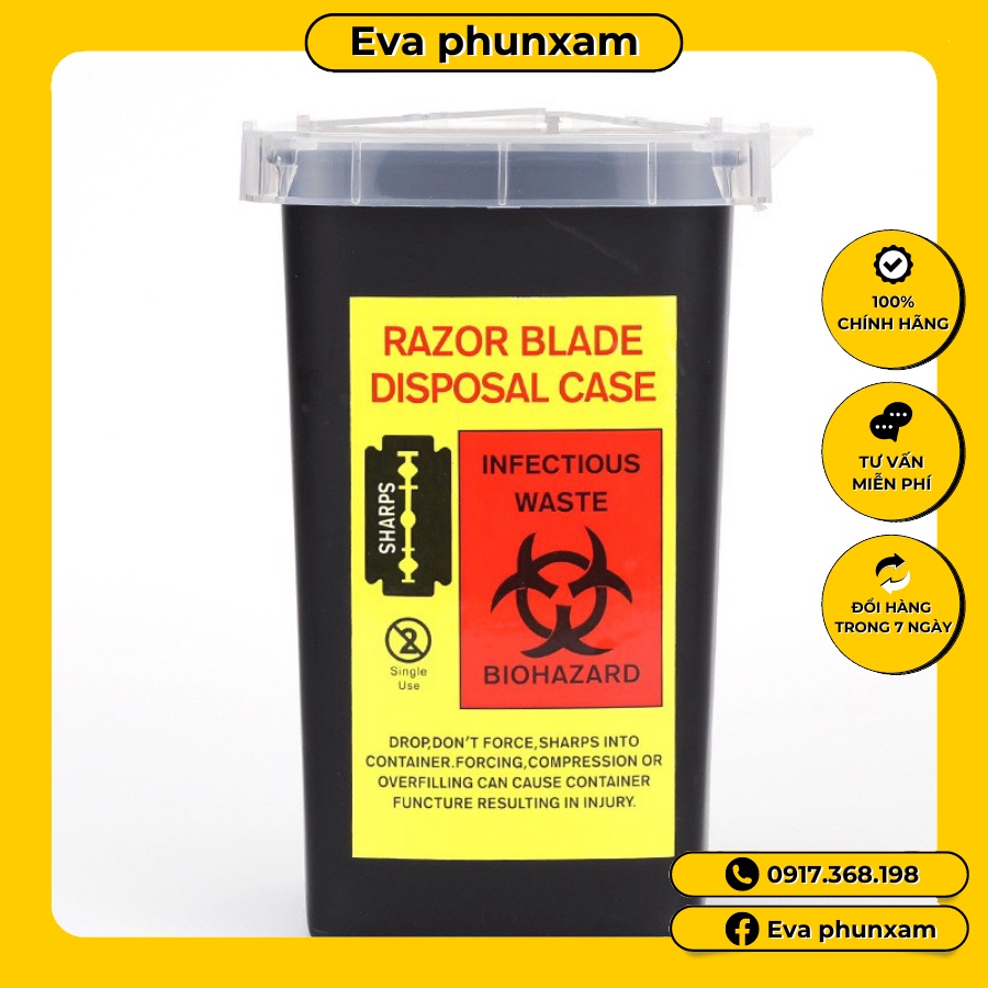 Hộp đựng kim thải trong phun xăm