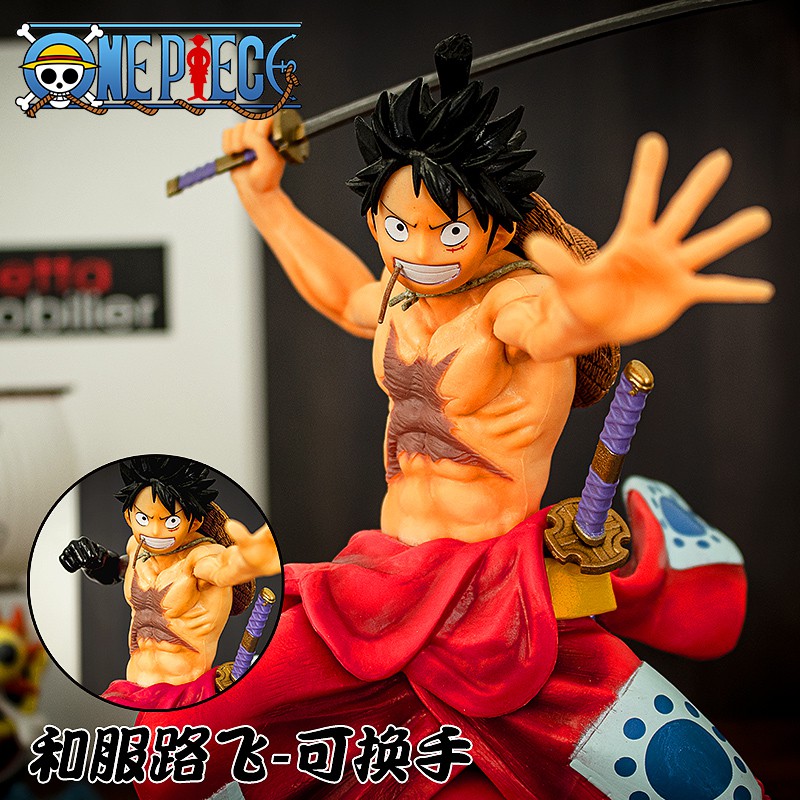 mô hình luffy mặc kimono ở đảo wano