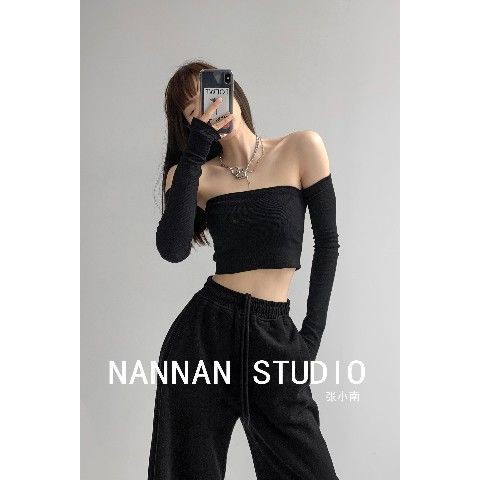 Áo Thun Nữ Tay Dài Hở Rốn Thời Trang Quyến Rũ | BigBuy360 - bigbuy360.vn