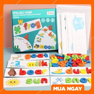 Đồ chơi giáo dục: Trò chơi ghép chữ tiếng Anh-Spelling game - KKstore
