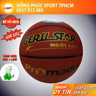 Bóng rổ da size số 7 Geru Star Promaster - trái banh bóng rổ tốt chính hãng Gerustar