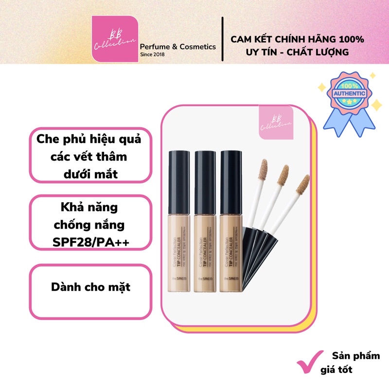 CHE KHUYẾT ĐIỂM THE SAEM COVER TIP PERFECTION CONCEALER