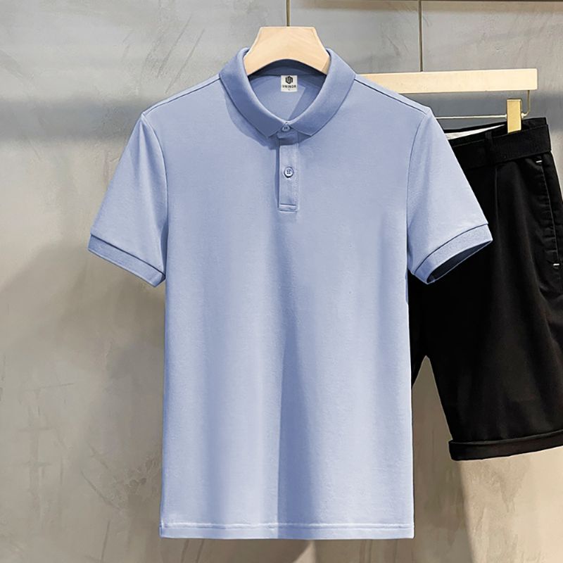 Áo thun polo nam ngắn tay cotton 5 màu UNINOR áo thun chất mềm mịn thoáng mát thấm hút mồ hôi