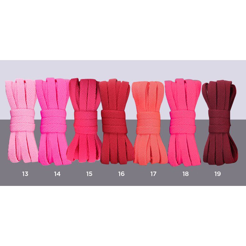 Dây Giày Thể Thao Sneaker Bản Dẹt Nam Nữ Nhiều Màu 140cm - 160cm Chất Lượng Cao