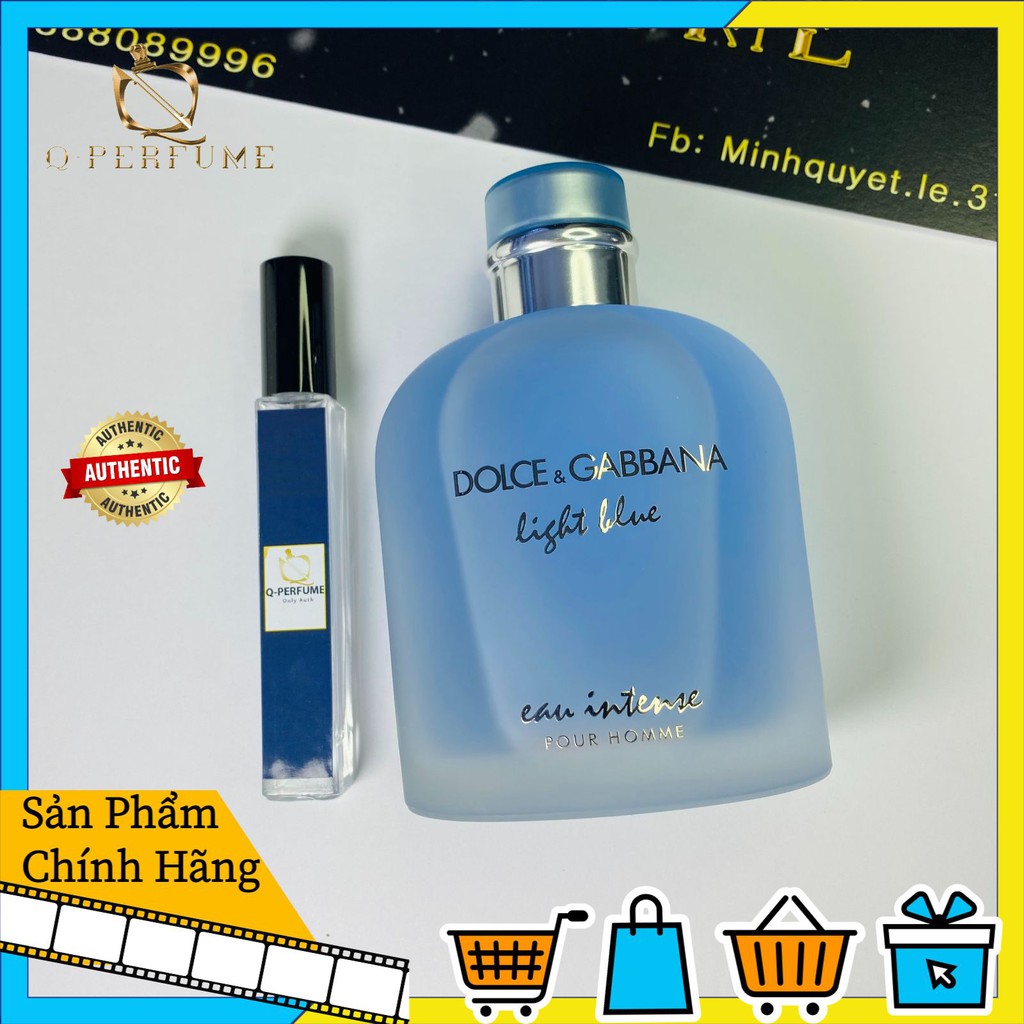 Nước hoa nam DG Light Blue Eau Intense_Gió Biển Hawai