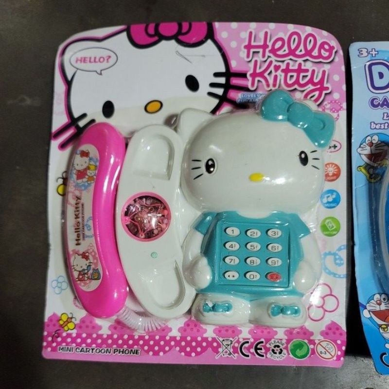 Đồ chơi điện thoại bàn Doraemon, Pikachu size lớn dùng pin có nhạc