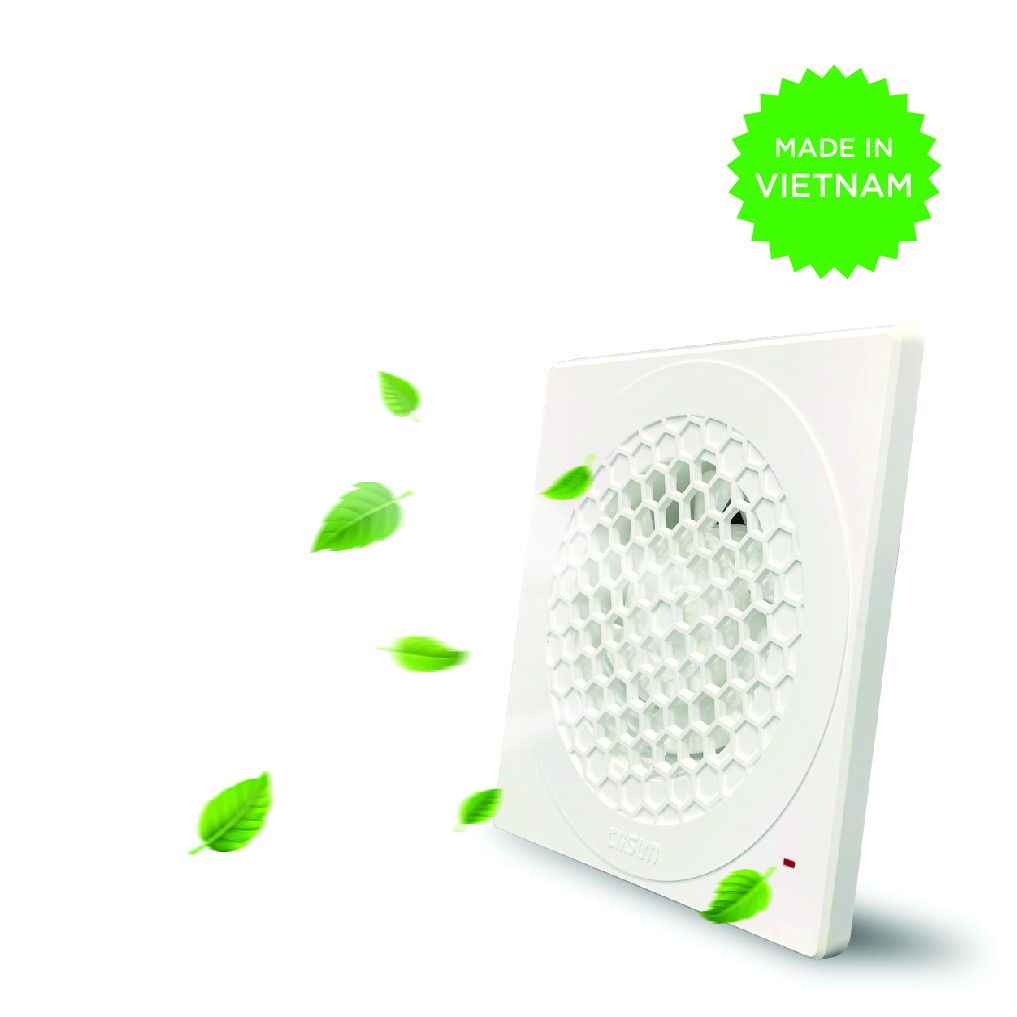 Quạt thông gió hút thẳng siêu chống ồn Clisun 14W