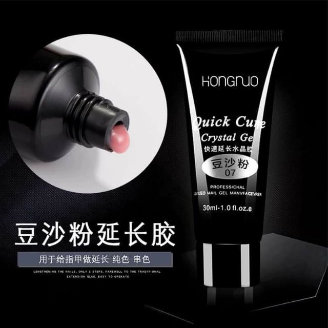 Gel gôm chính hãng Hongnuo chất lượng tuyệt vời chuyên dùng trong nối móng đắp móng up.tuýp 30ml tiết kiệm..