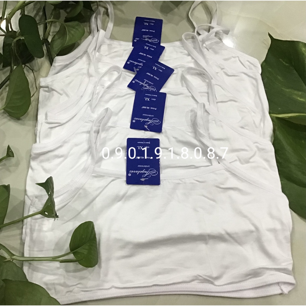 Aó lá học sinh cấp 1 cấp 2, áo lót cotton 2 lớp vải cho bé gái tuổi dậy thì size từ 25kg đến 60kg ALN