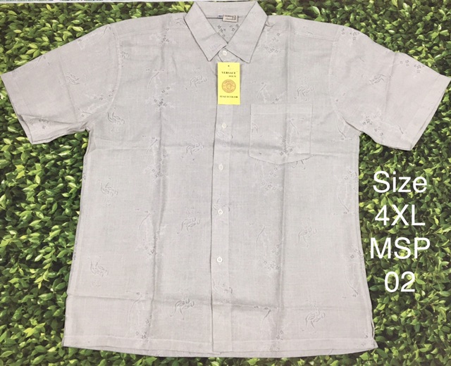 SIZE 4XL ( 75 kg đến 82 kg) - ÁO SƠMI TRUNG NIÊN NAM vải đẹp - Tay ngắn & tà Ngang & có túi áo