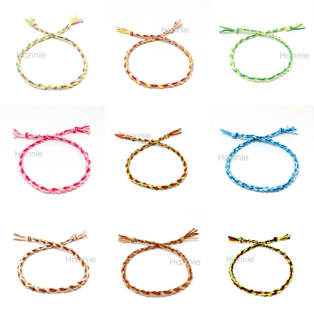 (Tay/Chân) Vòng chỉ tình bạn màu xanh biển - Vòng đeo nam nữ - Friendship Bracelet | BigBuy360 - bigbuy360.vn