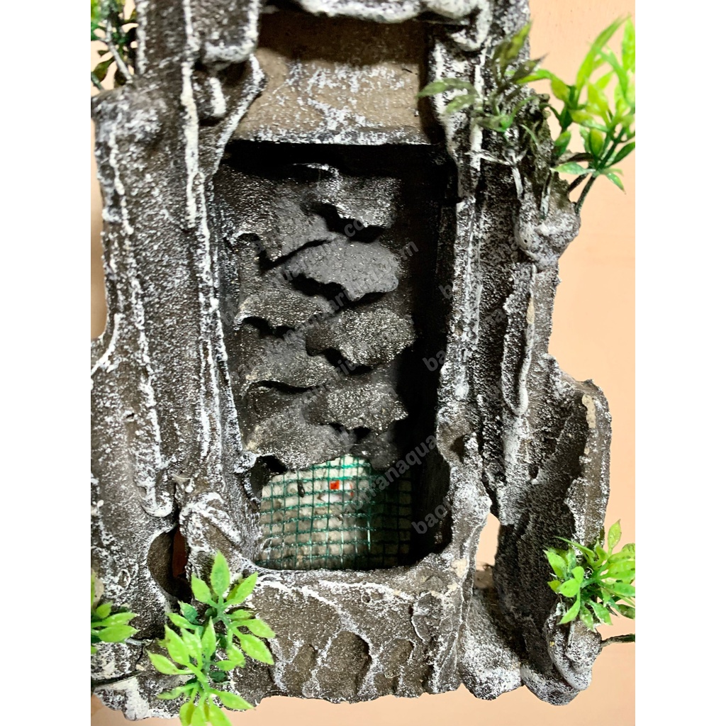 Thác cát làm sẵn trang trí hồ cá 14x13x17cm