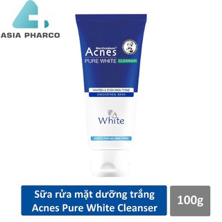 Sữa rửa mặt dưỡng trắng và ngăn ngừa mụn Acnes Pure White Cleanser 100g