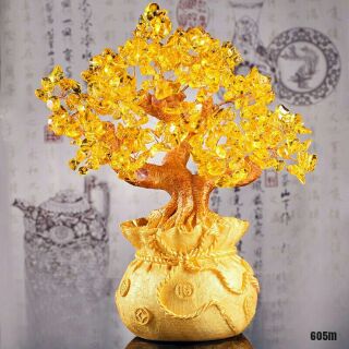 Cây tài lộc đá thạch anh đại 26cm*22.5