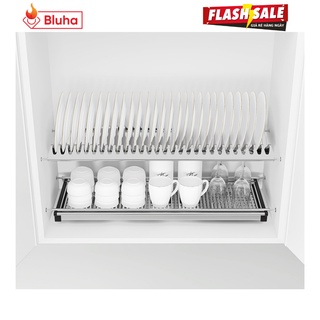 BLUHA Giá bát đĩa tủ bếp cố định 2 tầng chữ V inox 304  chính hãng