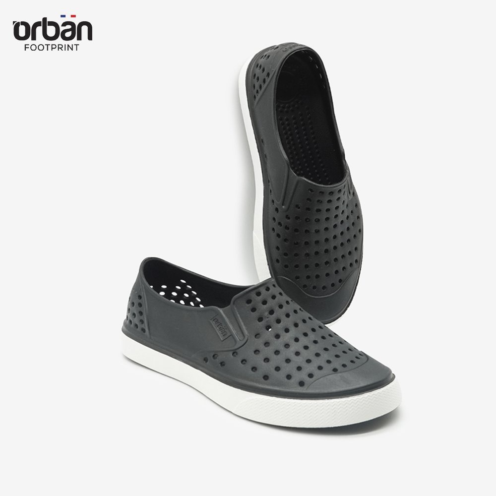 Giày Slipon Urban Footpritn EVA Fylon (D2201 AD6) Đen Trắng
