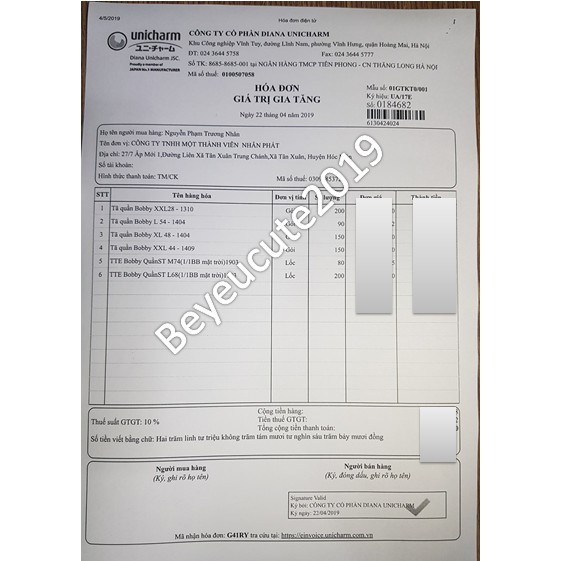 TÃ QUẦN SIÊU MỀM BOBBY L52 - DATE 5/25