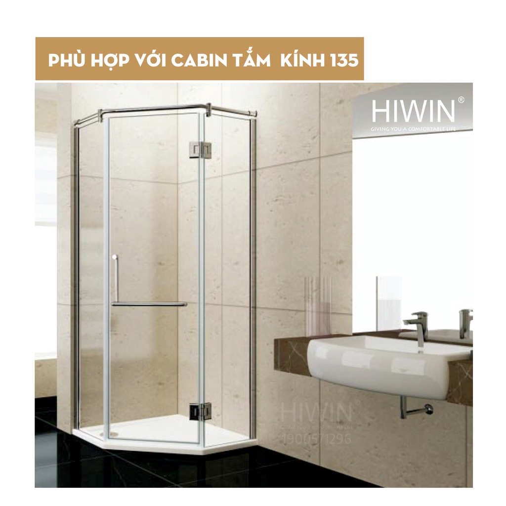 Combo 2 gioăng chắn nước 135 độ cho phòng tắm kính Hiwin SP-052