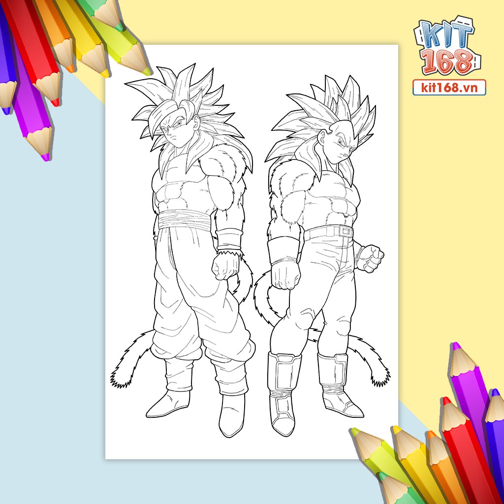 Tranh tô màu Dragon Ball TTM-0022