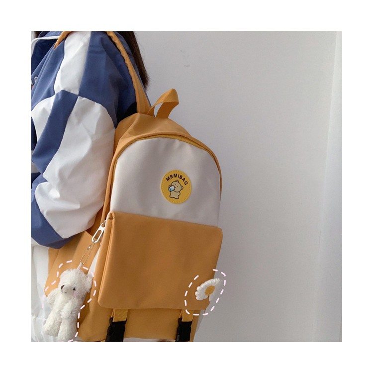 Balo nữ cá tính đẹp giá rẻ thời trang cao cấp cute dễ thương LUKAMO BL94 ( không có móc khóa gấu )