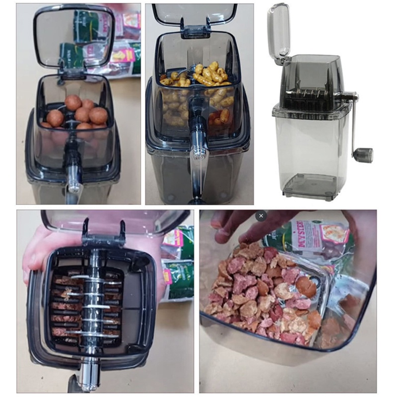 QQ Hộp Nghiền Mồi Câu Cá Bằng Tay Tiện Lợi