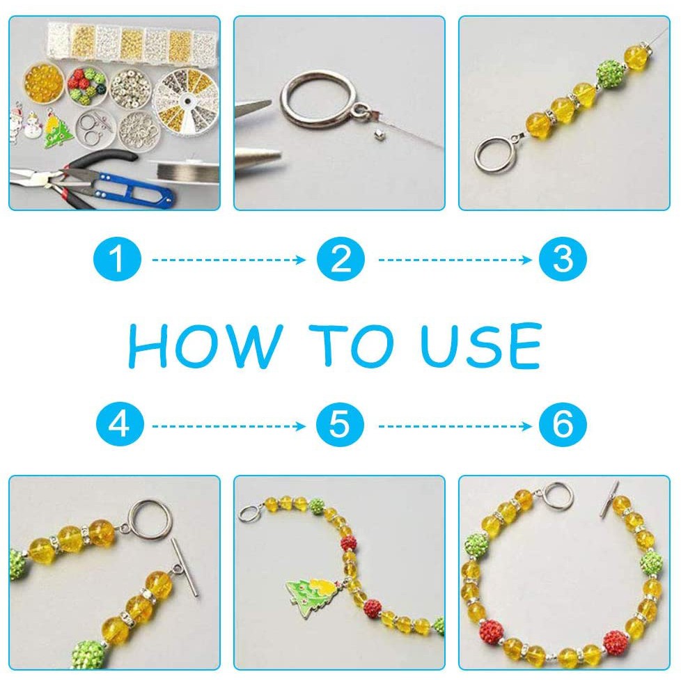 1~10 Set móc nhẫn BENECREAT bằng thép không gỉ 304 mạ màu