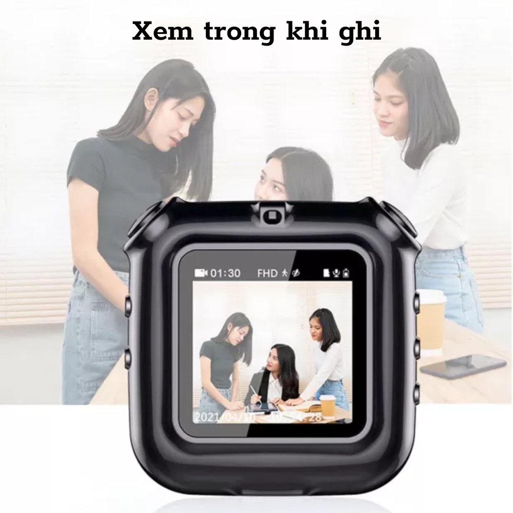 Camera có màn hình quay phim chụp ảnh ghi âm chuyên nghiệp 8G Camera 1080 full HD dung lượng 8GB thời gian ghi 4 tiếng