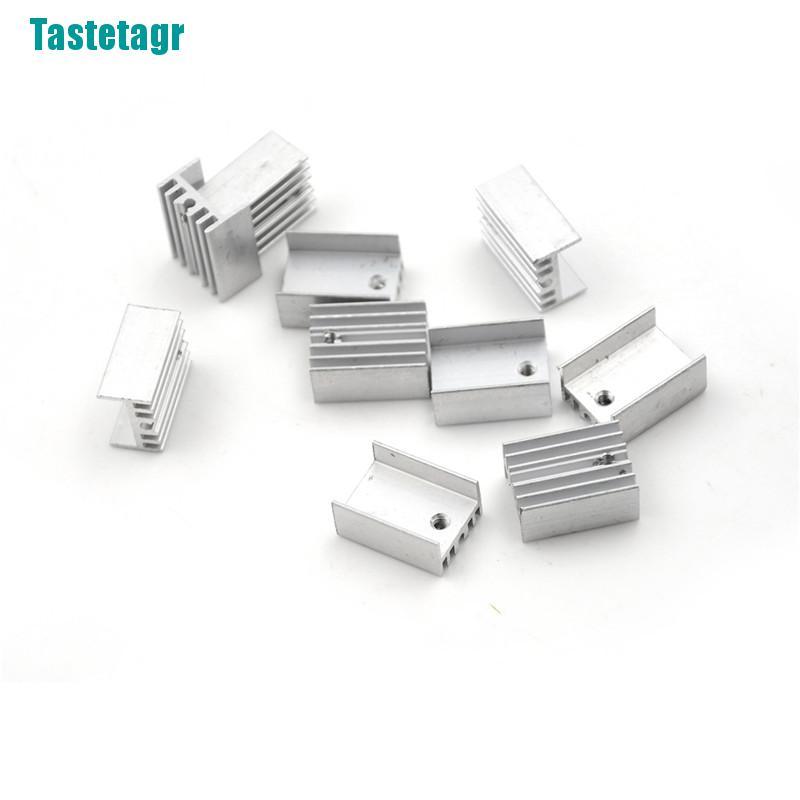 Set 10 Miếng Nhôm Tản Nhiệt Cho Bán Dẫn To-220 Transistor 20x15 X 10mm 0 0 0 0 0 0 0 0