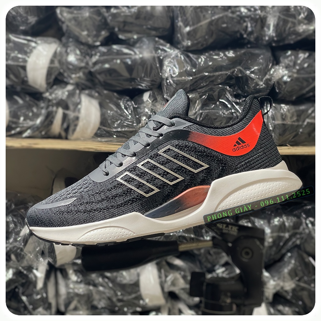 Giày Sneaker Nam Giày Thể Thao Nam A52 Màu Ghi Đậm