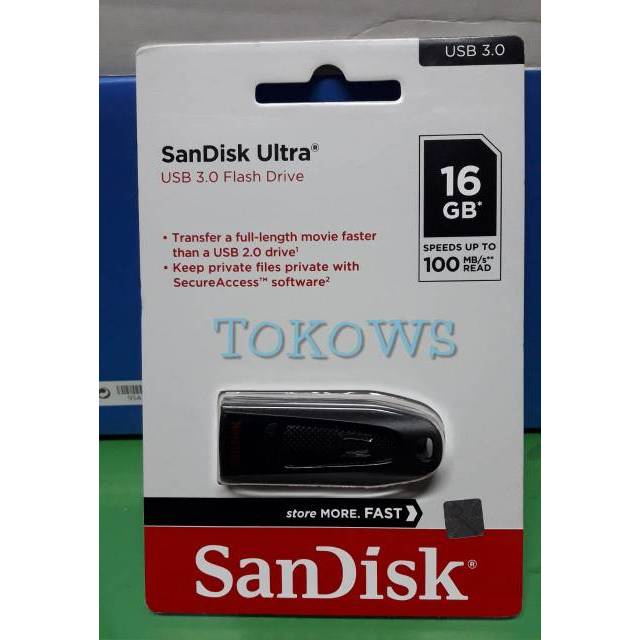 Usb 3.0 Sandisk Cz48 Ultra 16gb 100mb / S Flashdisk