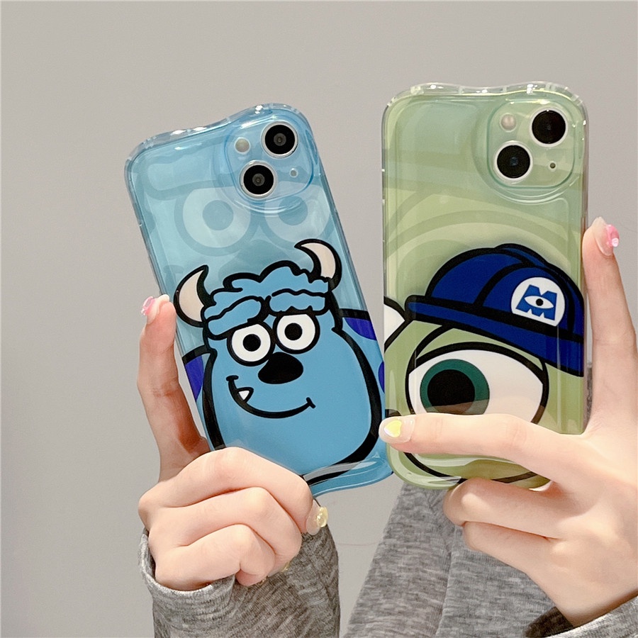 Ốp Điện Thoại Hình Quái Vật Mike Wazowski & James Cho iPhone 14 Pro Max iPhone 13 Pro Max iPhone 12 Pro Max iPhone 11 Pro Max Ốp Điện Thoại Silicone Sulley