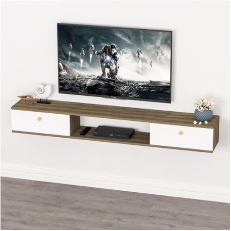 Kệ tivi treo tường có ngăn để đồ phong cách tiết kiệm diện tích - GL188