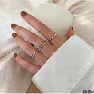 set nhẫn nữ 3 cái