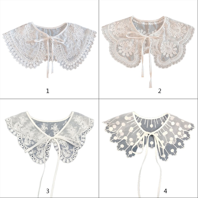 Cổ Áo Sơ Mi Giả Thêu Họa Tiết Thời Trang Mùa Hè Cho Nữ