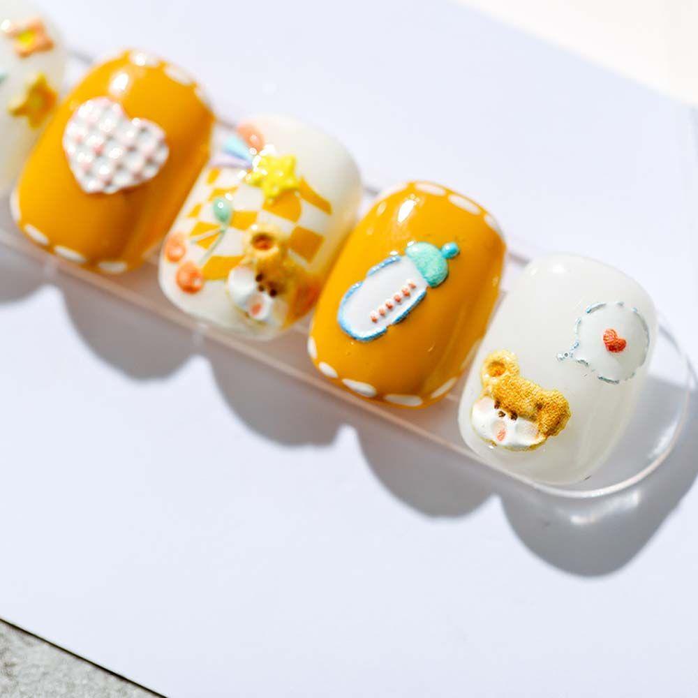 Sticker Dán Móng Tay Tự Dính Hình Mặt Cười Hoạt Hình Vui Nhộn MXMUSTY