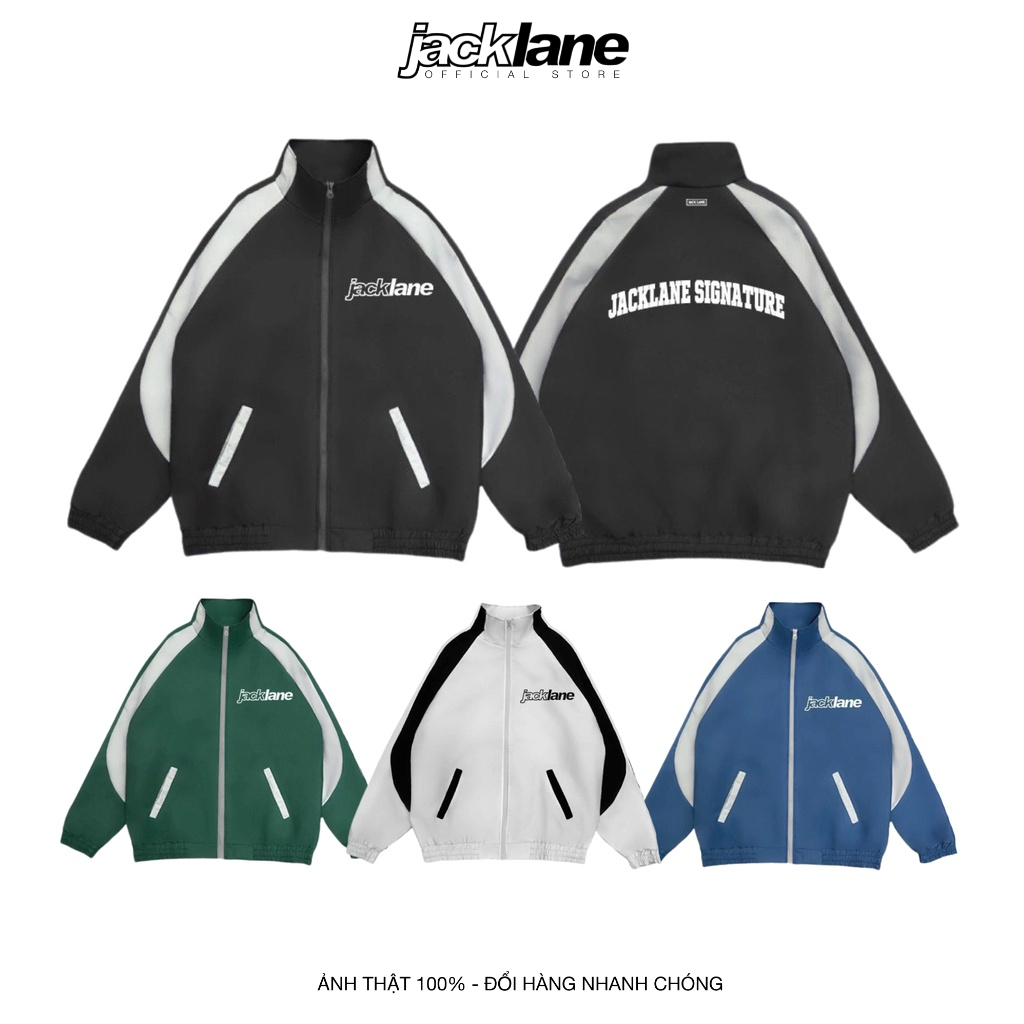 Áo khoác gió Jack Lane Signature, Áo khoác gió oversize form rộng unisex, Local Brand JACK LANE