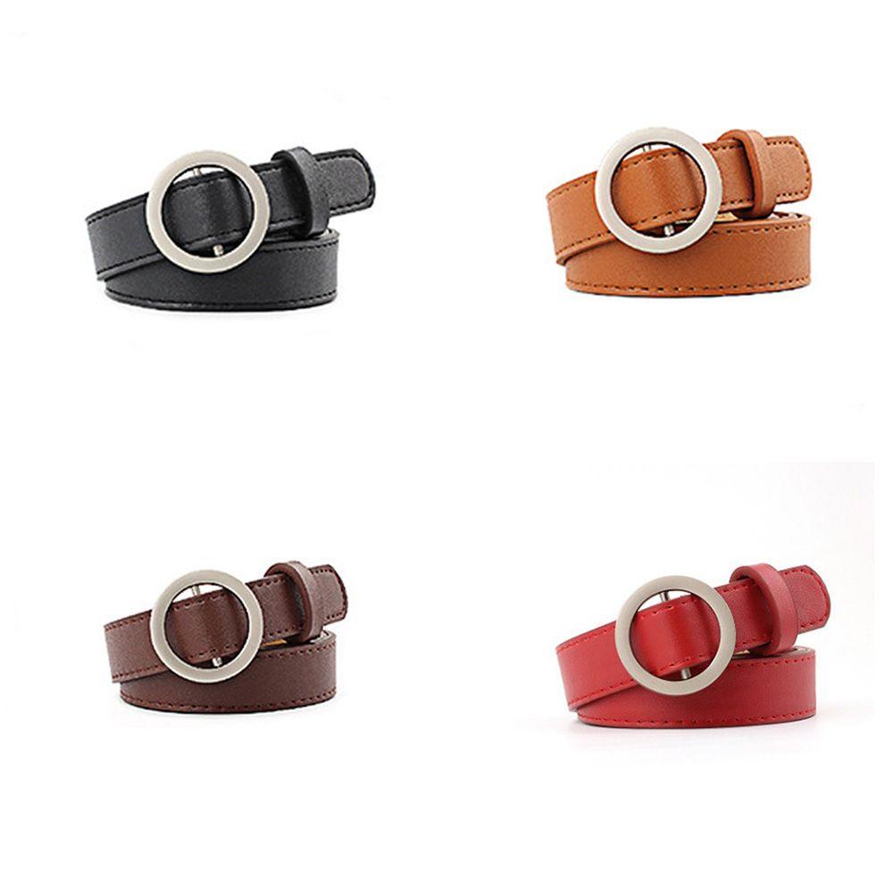 Thắt Lưng Da PU Không Đục Lỗ Thiết Kế Đáng Yêu Thời Trang Cho Nữ