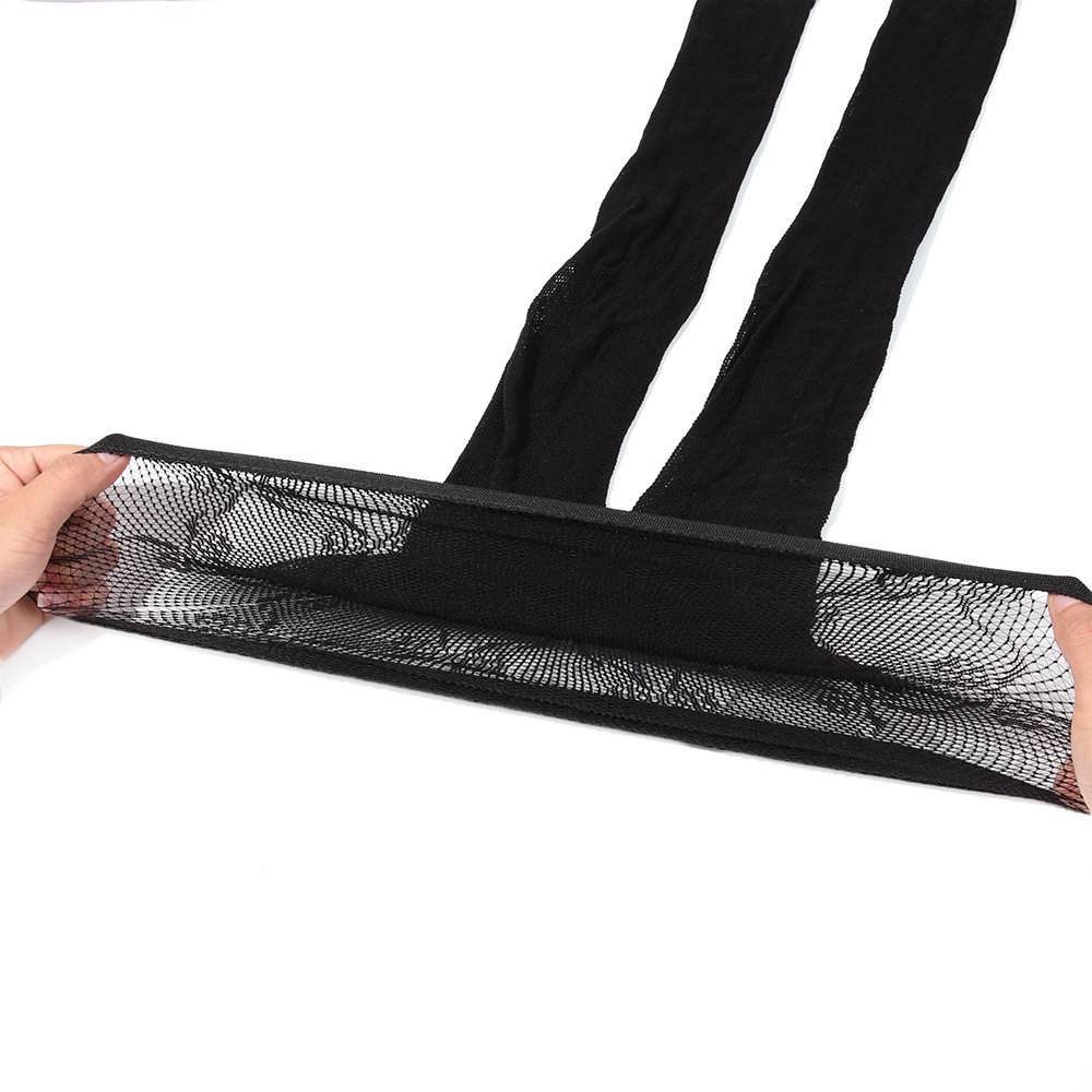 Quần Tất Lưới Màu Đen Họa Tiết Hoa Hồng Phong Cách Gothic Retro Dành Cho Nữ