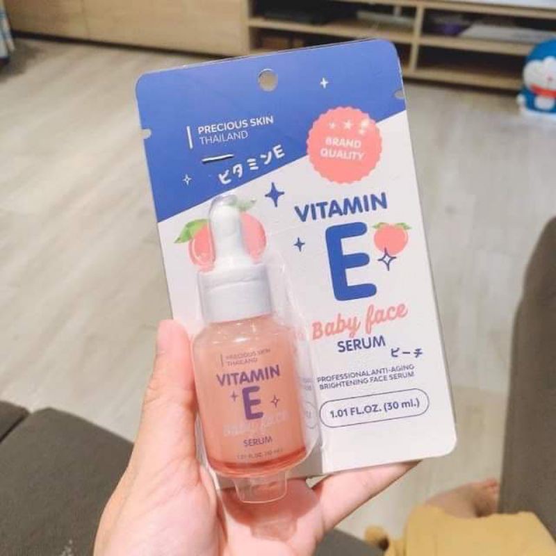 🍑 SERUM VITAMIN E CỰC MỊN, DA TRẮNG HỒNG, SIÊU CĂNG BÓNG, TRỊ MỤN, RỖ...