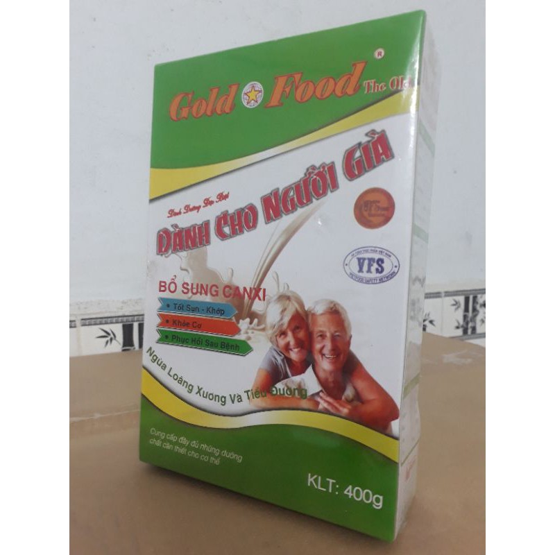 Sữa bột dinh dưỡng Goldfood dinh dưỡng dành cho người già hộp giấy 400g