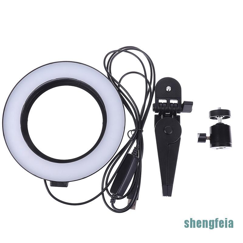 Vòng Đèn Led 6 "Có Thể Điều Chỉnh Độ Sáng Hỗ Trợ Quay Phim / Chụp Ảnh Cho Điện Thoại